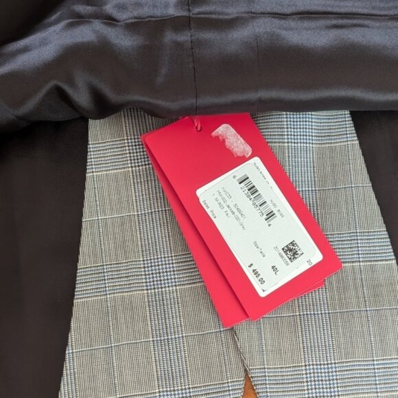 NWT HUGO Gray Sport Coat Modern Tailored Blazer - Picture 5 of 6
